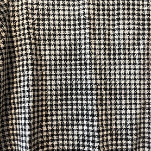 dazy • black & white plaid checkered short sleeve top - Picture 8 of 14